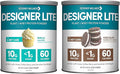 Designer Wellness Designer Lite Low Calorie Natural Protein Prebiotic Fiber Key Vitamins &amp Minerals Vanilla Cupcake and Chocolate Cookies &amp Cream Bundle