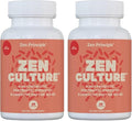 Zen Principle Zenculture™ – 4-in-1 Synbiotic Supplement (Probiotic + Prebiotic + Postbiotic + Digestive Enzymes) with CoreBiome®. Anti Bloating Immune &amp Brain-Gut Health. 120 Capsules