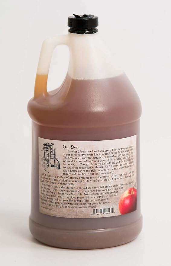 Artisan Raw Apple Cider Vinegar (1 Gal. Plastic)
