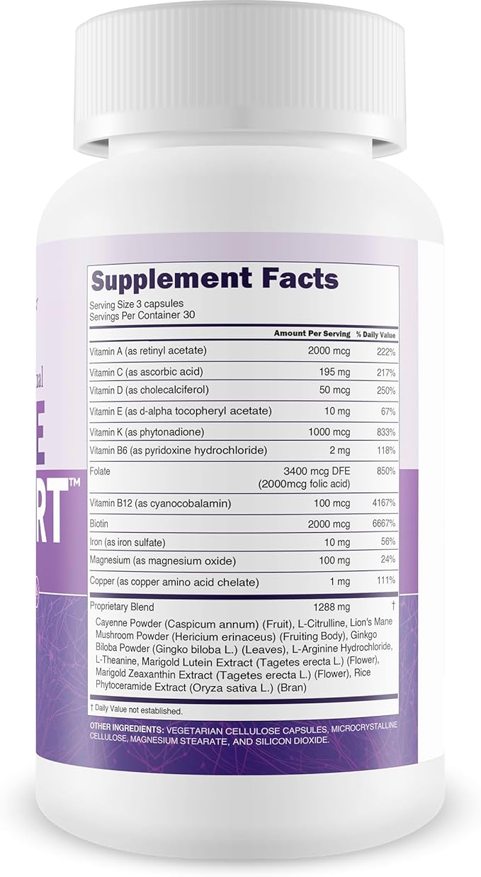 Gluc0se Reset Ritual Nerve Support Supplement - Our Best Neuropathy Support Supplement - B12 Nerve Health Vitamins - B12 Vitamins for Nerve System - Nervous System Vitamin B Complex for Nerve Damage