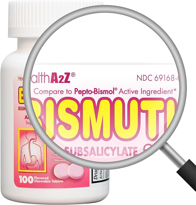 HealthA2Z® Mega Savings Bundle - Bismuth Subsalicylate 262mg (100 Tablets) &amp Multi Collagen Pills 1735 mg (270 Collagen Capsules)