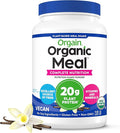 Orgain Organic Vegan Meal Replacement Protein Powder Vanilla Bean - 20g Plant Based Protein Gluten Free Dairy Free Lactose Free Soy Free No Sugar Added For Smoothies &amp Shakes - 2.03lb