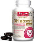 Jarrow Formulas QH-Absorb Ubiquinol 100mg - 120 Softgels - High Absorption &amp Active Antioxidant Form of Co-Q10 - Supports Mitochondrial Energy Production &amp Healthy Cardiovascular Function