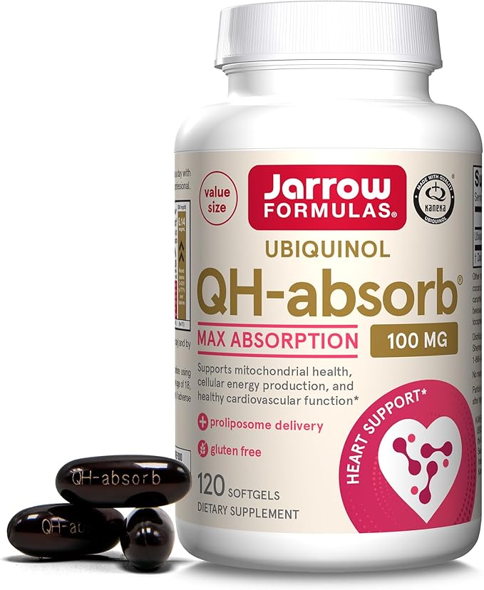 Jarrow Formulas Ubiquinol 100mg 120 Softgels &amp Vitamin D3 125mcg 100 Softgels Cardiovascular and Immune Support