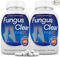Justified Laboratories (2 Pack Fungus Clear Max Pills 40 Billion CFU Probiotic 120 Capsules