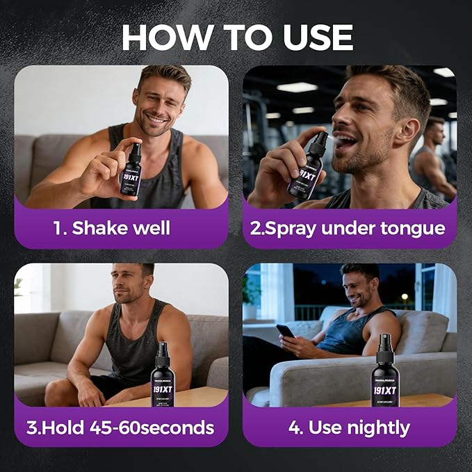 191xt Primal Muscle Spray with Zinc Magnesium Vitamin B6 for Adult Fitness Lifestyle 30-Day Supply
