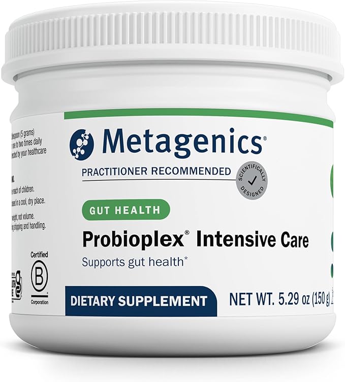 Metagenics Probioplex Intensive Care - Prebiotic Powder with Lactoferrin &amp Lactoperoxidase - Supports Gut Microbiome Immune &amp Digestive Health* - Non-GMO Gluten-Free Clinically Tested - 5.2