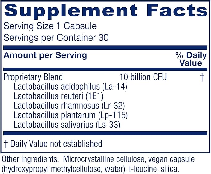 Vitanica FemEcology Vaginal and Intestinal Probiotic Support Vegetarian 30 Capsules