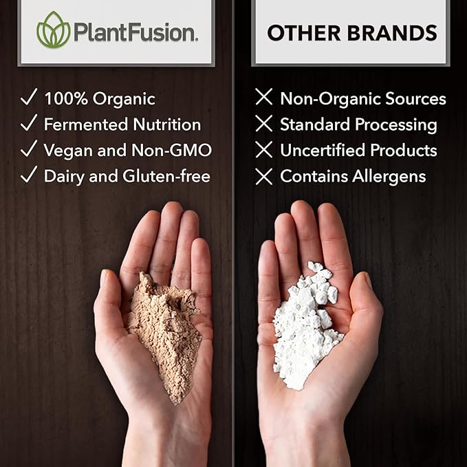 SOTRU Organic Vegan Protein Powder - Whole Food Plant Based Protein Powder with Green Superfoods Enzymes &amp Probiotics - USDA Certified Organic Non-GMO Gluten-Free - Vanilla 18.5 oz 21 Serving