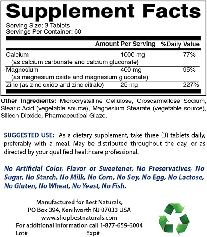 Cal MAG ZINC &amp B-100 Complex