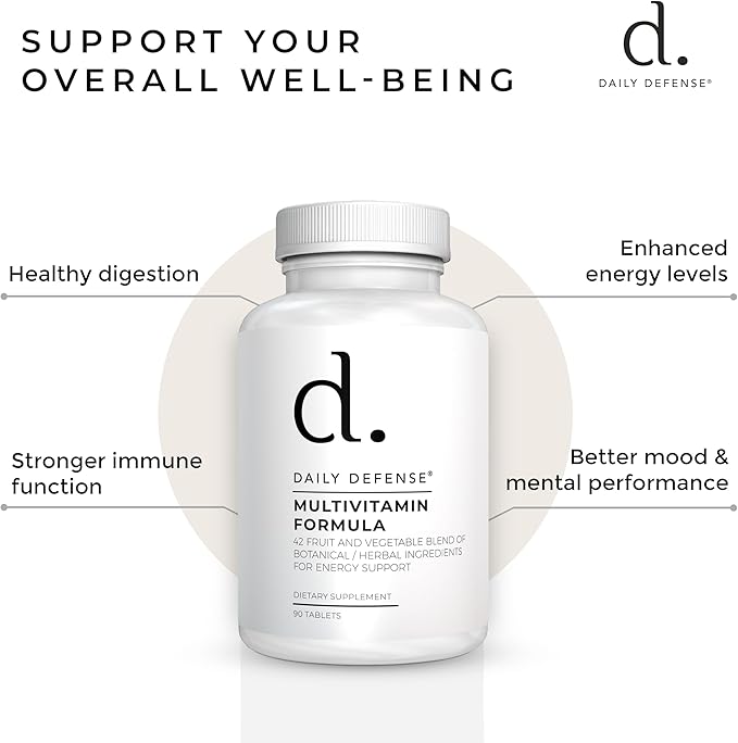Fruit and Veggies Supplement - Multi Vitamins for Adults w/ Vitamins A B Complex D E Zinc Biotin Calcium - Fruit Vegetable Supplements for Energy &amp Immunity Support - Vitamins Supplements