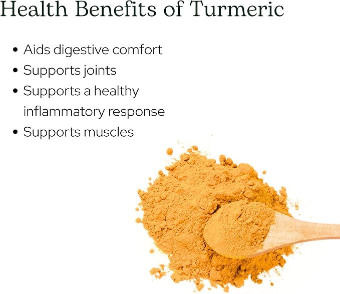 Eclectic Herb - Turmeric Powder | Joint Supplement + Musculoskeletal System Support | Dietary Supplement &amp Drink Mix | US-Grown Organic Vegan Non-GMO (2.1 oz | 60 g)