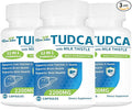 2200MG TUDCA Milk Thistle Supplement 12-in-1 Formula TUDCA+Milk Thistle TUDCA Supplement Bile Salts Liver Detox &amp Repair Support Antioxidant Support 180 Capsules