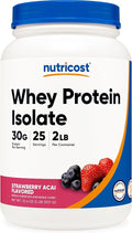 Nutricost Whey Protein Isolate (Strawberry Acai 2 Pounds)