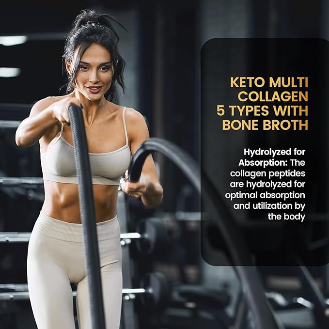 Keto Multi Collagen Protein Powder 16.2 oz &amp Superfood Reds &amp Greens Powder 11.64 oz Bundle Supports Gut Health Joints Skin Immunity Antioxidants Vegan &amp Non-GMO