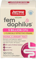 Jarrow Formulas Fem-Dophilus - 5 Billion CFU Per Serving - Women's Probiotic Supplement - Urinary Tract &amp Vaginal Health - Up to 30 Servings (Veggie Caps)