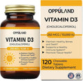 Vitamin D3 10000 IU (250 mcg) - CholecalciferolD3 Supplement Vitamin D 10000 IU - 120 Chewable Tablets