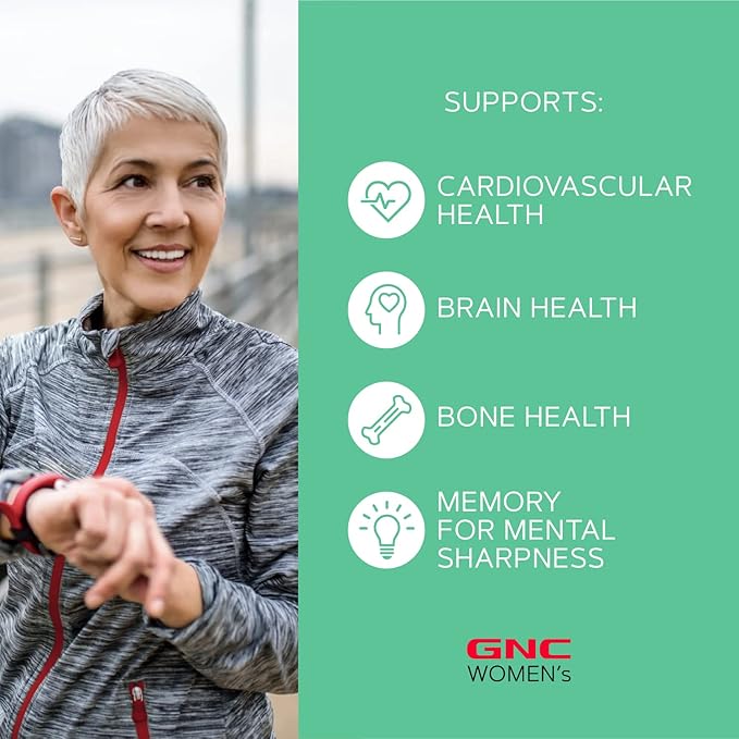 GNC Women's Ultra Mega 50 Plus Vitapak Program 30 Packs for Overall Women’s Health for Those Over 50