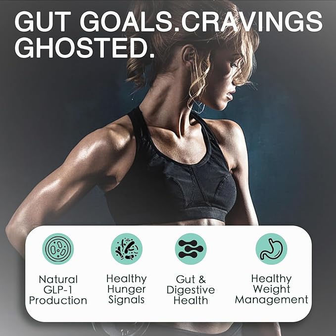 GLP-1 Supplement for Women Men 10 Billion CFU Multi-Strain Probiotics for Gut HealthHunger &amp Metabolism Support - Support GLP1 Naturally with Prebiotic &amp Probiotic Blend (90 Capsules)