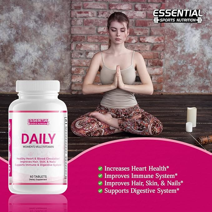 Multivitamins for Women Supplement-Includes Biotin -Vitamin A- Energy and Immune Support to Improve Blood Circulation Skin Hair &amp Nails