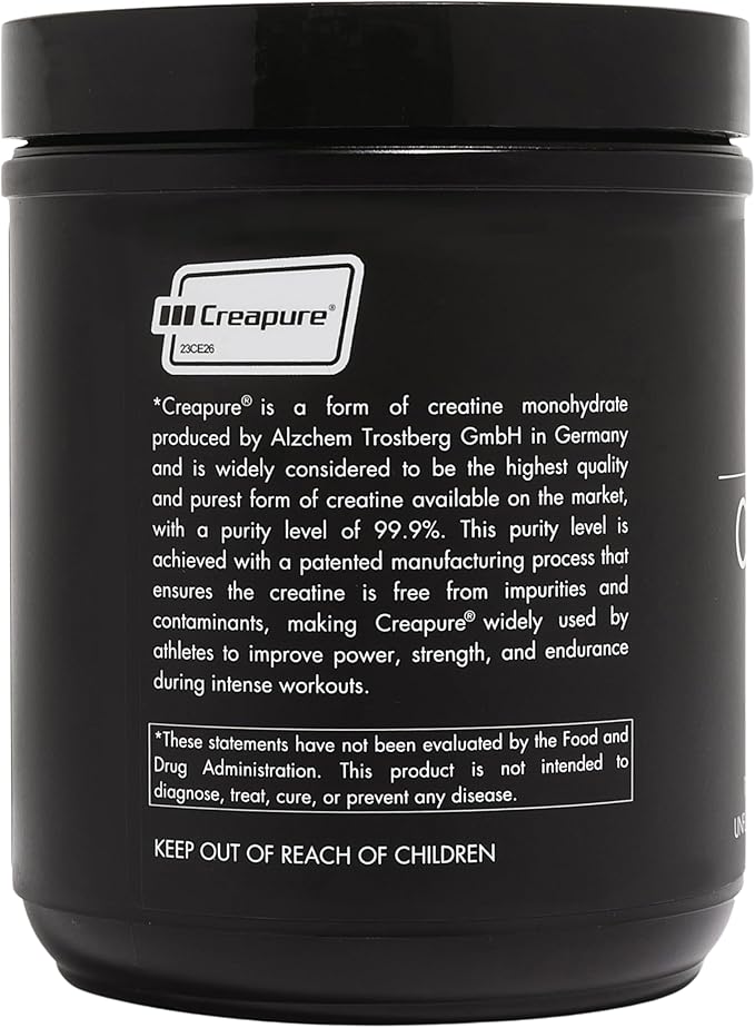 CLEAN Creatine - 100% Creapure® Creatine Monohydrate Powder for Muscle Health Performance and Cognitive Support | 3rd Party Certified by NSF | 90 Servings | Unflavored | Vegan Keto and Gluten-Free