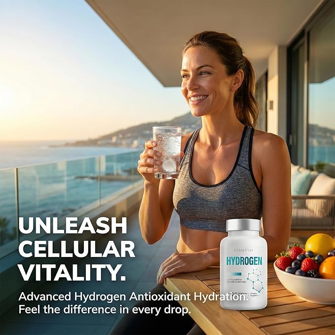 Hydrogen Water Tablets with Magnesium H2 Molecular Hydrogen Tablets for Drinking Water Supports Energy Metabolism Cognitive &amp Antioxidant 120 Count