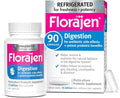 Florajen Digestion Probiotic - Advanced Gut Health Supplement for Constipation &amp Bloating Relief - 15 Billion Live Cultures - Multi-Strain Formula - Refrigerated for Potency &amp Freshness - 90 C