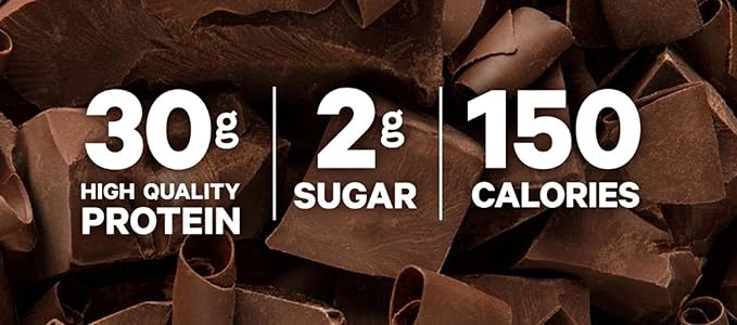 High-Protein Nutrition Shake – 30g Protein 2g Sugar 150 Calories 8 Essential Vitamins &amp Minerals Chocolate Flavor 11.5 fl oz (8 Pack)