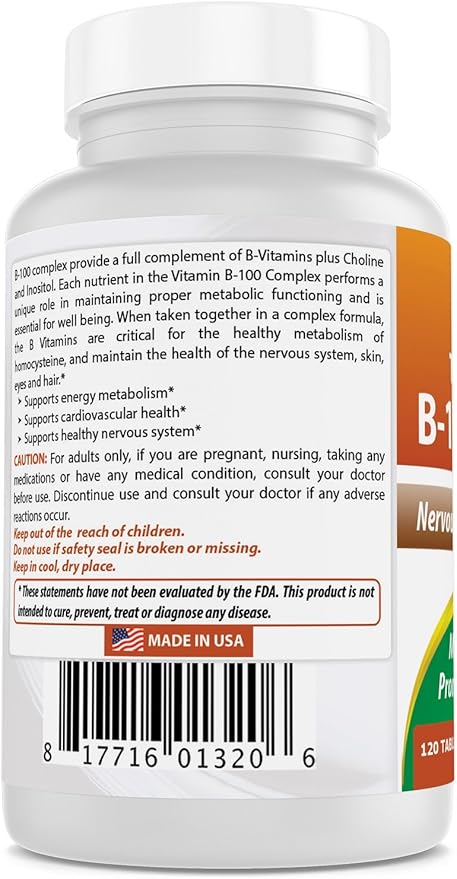 Best Naturals B-100 Complex &amp Magnesium Oxide 500 mg