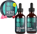 WILD FUEL Liquid B12 Keto Gummies and Liquid Collagen with Biotin Bundle