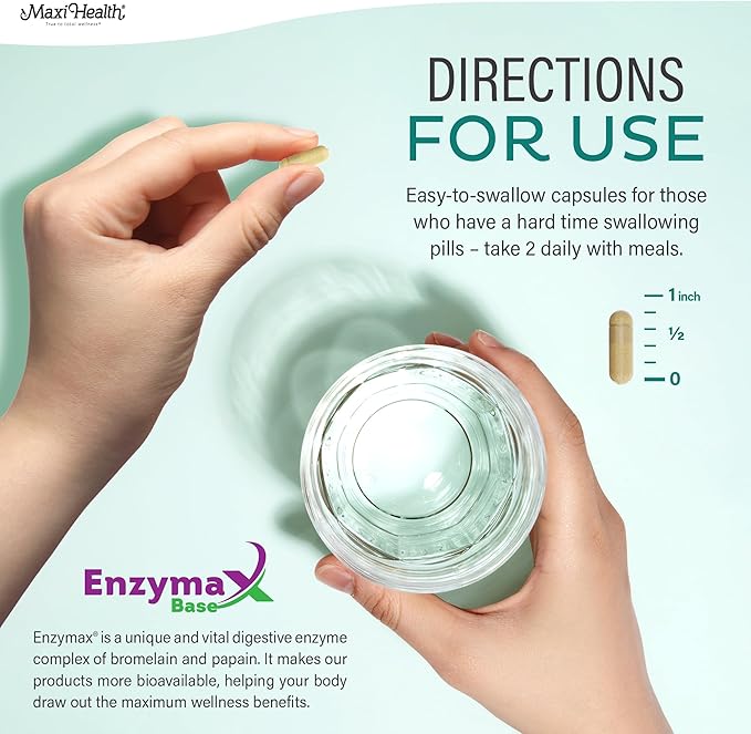Maxi Health Multivitamin – Easy to Swallow Multi Vitamin Capsules with 30 Nutrients Iron &amp Probiotics – Kosher Daily Multivitamins Small Capsules for Wellness Support &amp Digestive Ease (120 Un