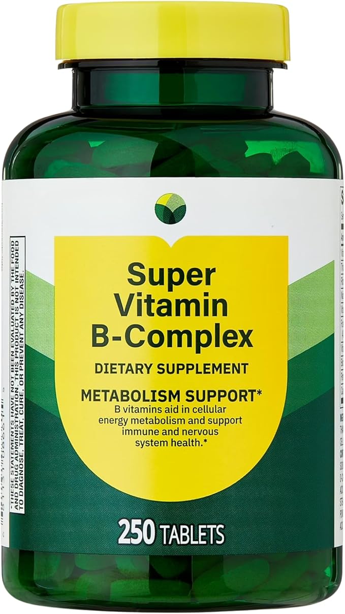 KP+ Super Vitamin B-Complex | Energy Support | 250 Tablets | Non-GMO | Gluten Free | Pack of 1
