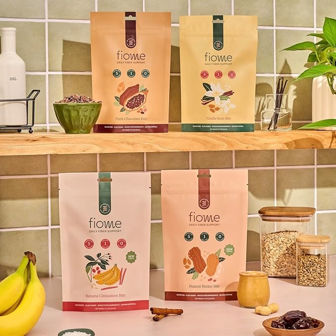 Fiber Bites - 5g Daily Fiber Supplement - Supports Regularity Digestion and Gut Health - All Natural Ingredients 30 Servings Banana Cinnamon Flavor