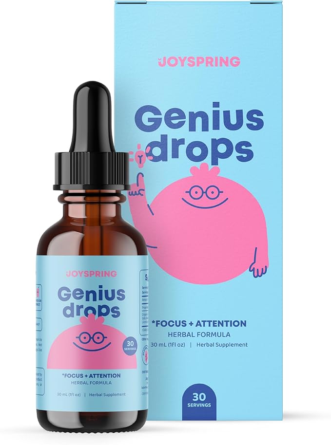 JoySpring Calmify Magnesium Glycinate and Genius Drops for Kids