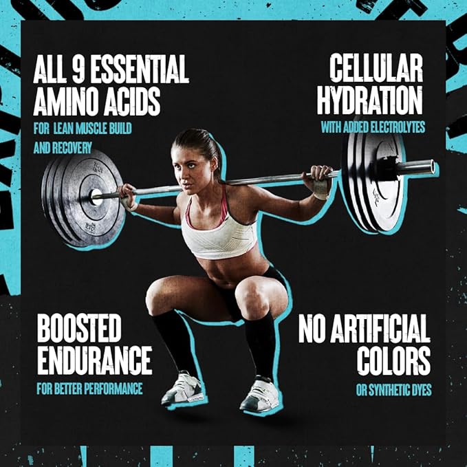 Animal Juiced Amino Acids - BCAA Powder EAA Matrix Plus Hydration with Electrolytes and Sea Salt Anytime Recovery and Improved Performance Orange Flavor 30 Servings (Pack of 2)