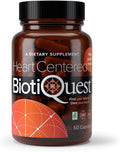 BiotiQuest Heart Centered Probiotics to Support The Cardio Vascular System and Heart Health 20 Billion CFU Non-GMO and Gluten Free 60 Capsules