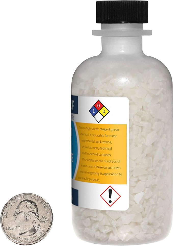 Magnesium Chloride Hexahydrate / 3 Pounds / 12 Bottles / 98+% Pure Reagent Grade/Fine Flakes