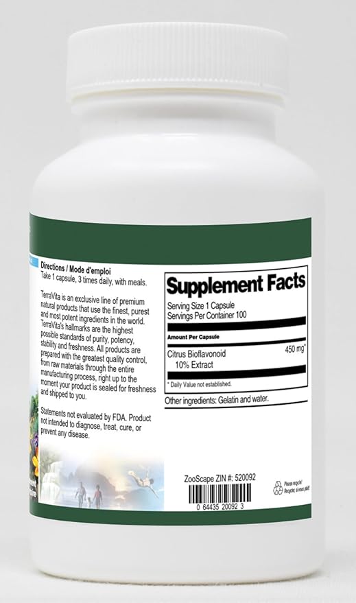 Citrus Bioflavonoid 10% - 450 mg (100 Capsules ZIN: 520092) - 3 Pack