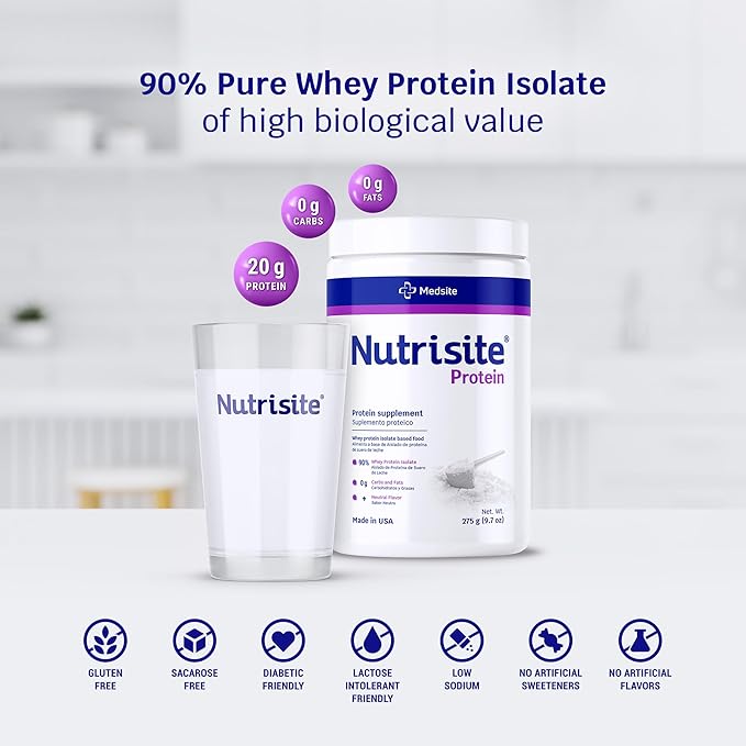 Nutrisite Nutrition Whey Isolate Protein + HMB Special Medical Purpose Food