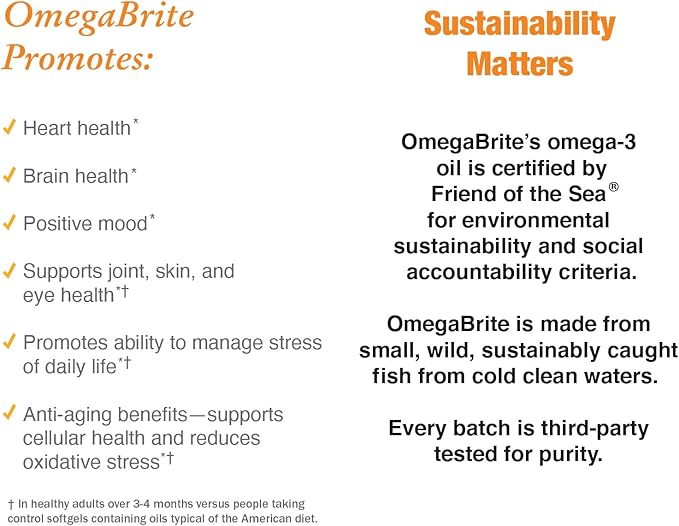 7010MD Advanced Omega-3 Formula 92% Omega-3 with 1140 mg of EPA per serving promoting Positive Mood Brain Health Immune Health Heart Health and Joint Health- 60 Count