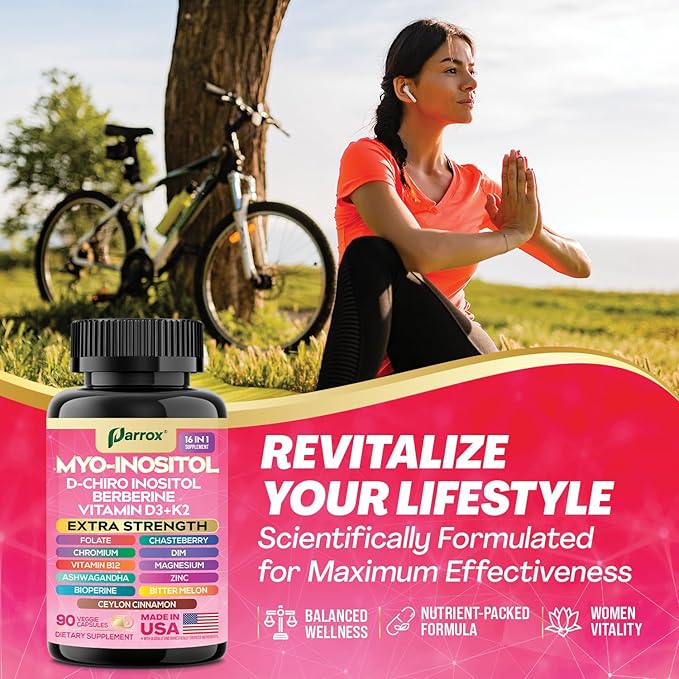 Blooming Balance Bundle 30-in-1 Women’s Wellness Stack with Collagen Types I II III V &amp X Biotin Keratin Hyaluronic Acid + Myo-Inositol DIM Berberine Ashwagandha – 180 Capsules