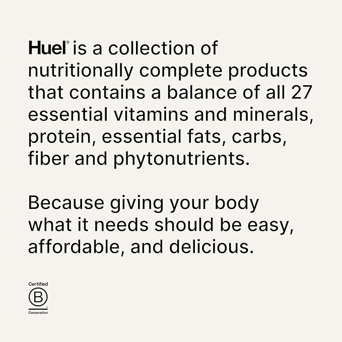 Huel Complete Nutrition Vegan Protein Bars | Cookie Dough | 13g Protein | 27 Vitamins &amp Minerals 2g Sugar Non-GMO 100% Plant Based Snack | 12 Pack