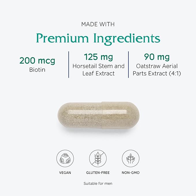 Vitanica Luminous Hair Skin and Nail Support Vegan 60 Capsules