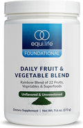 Equilife Daily Fruit &amp Vegetable Blend Superfood Antioxidant Supplement with 22 Organic Fruits &amp Vegetables Unflavored Vitamin C Fiber 9 Essential Amino Acids Supports Energy 30 Serving