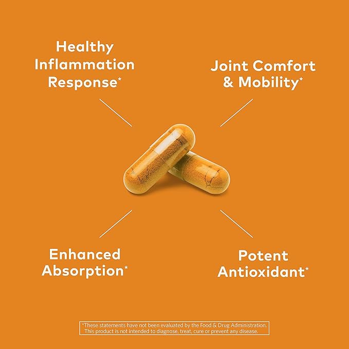 Organic India Turmeric Curcumin Herbal Supplement - Joint Mobility &amp Support Immune System Support Healthy Inflammatory Response Whole Root Supplement Organic Trikatu - 90 Capsules