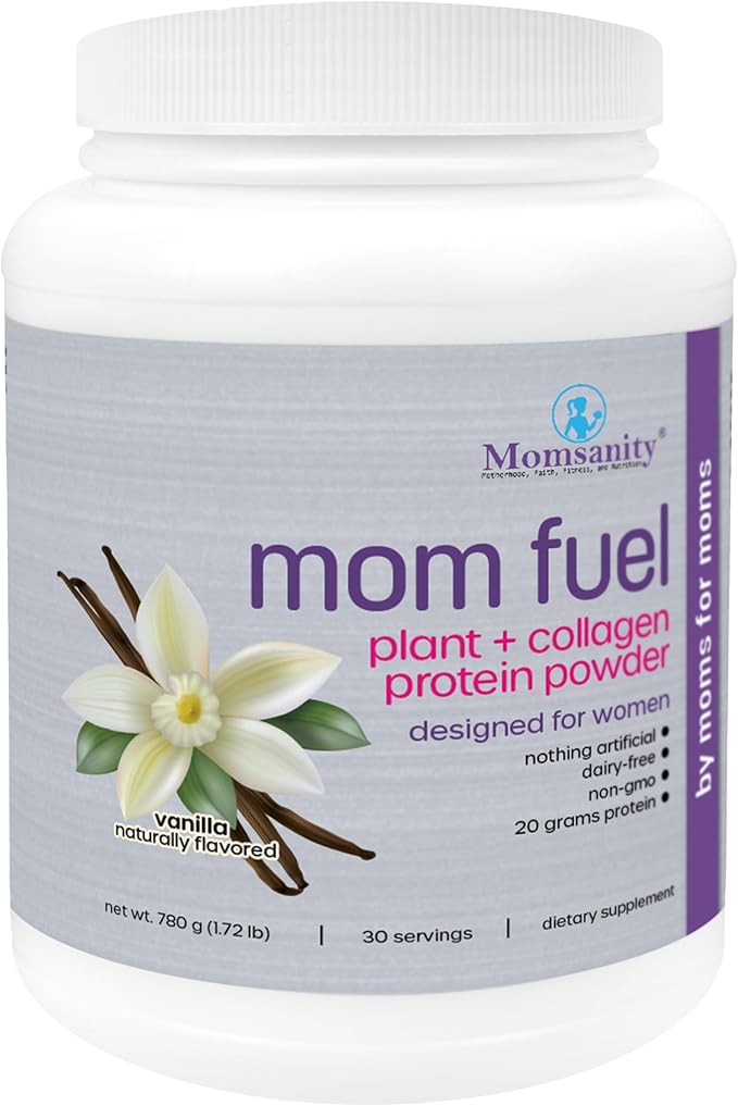 Dairy-Free Meal Replacement Protein Powder for Women - Plant &amp Collagen Protein Blend | 20g Protein (Vanilla)