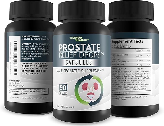 Prostate Relief Drops Capsules - Natural Prostate Supplement for Men - Our Best Prostate Supplements for Men - Our Best Prostate Health Supplement - Our Best Prostate Supplements for Men Over 50 &amp