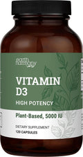 Vegan Vitamin D3 5000 iu Supplement - Pure High Potency Supplements for Immune Health &amp Strong Bones Support - Vitamin D 5000 iu - 120 Capsules 4-Month Supply