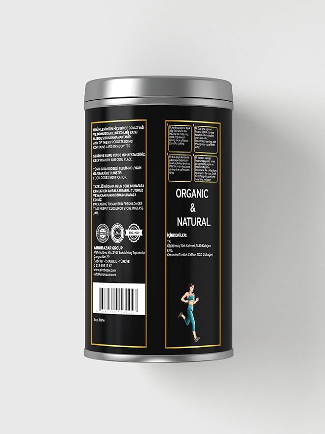 Natural Powder Collagen Coffee for Types 1-5 | Health Boosting Collagen Supplement &amp Anti-Aging Benefits 100 gr /3.53 oz