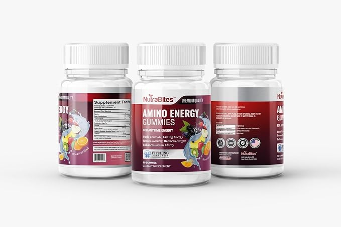 Energy Performance &amp Vitality Wellness Bundle - Creatine Amino Energy Shilajit and Omega 3 Gummies - Supports Strength Muscle Recovery &amp Stamina - 4-Pack for Active Lifestyles